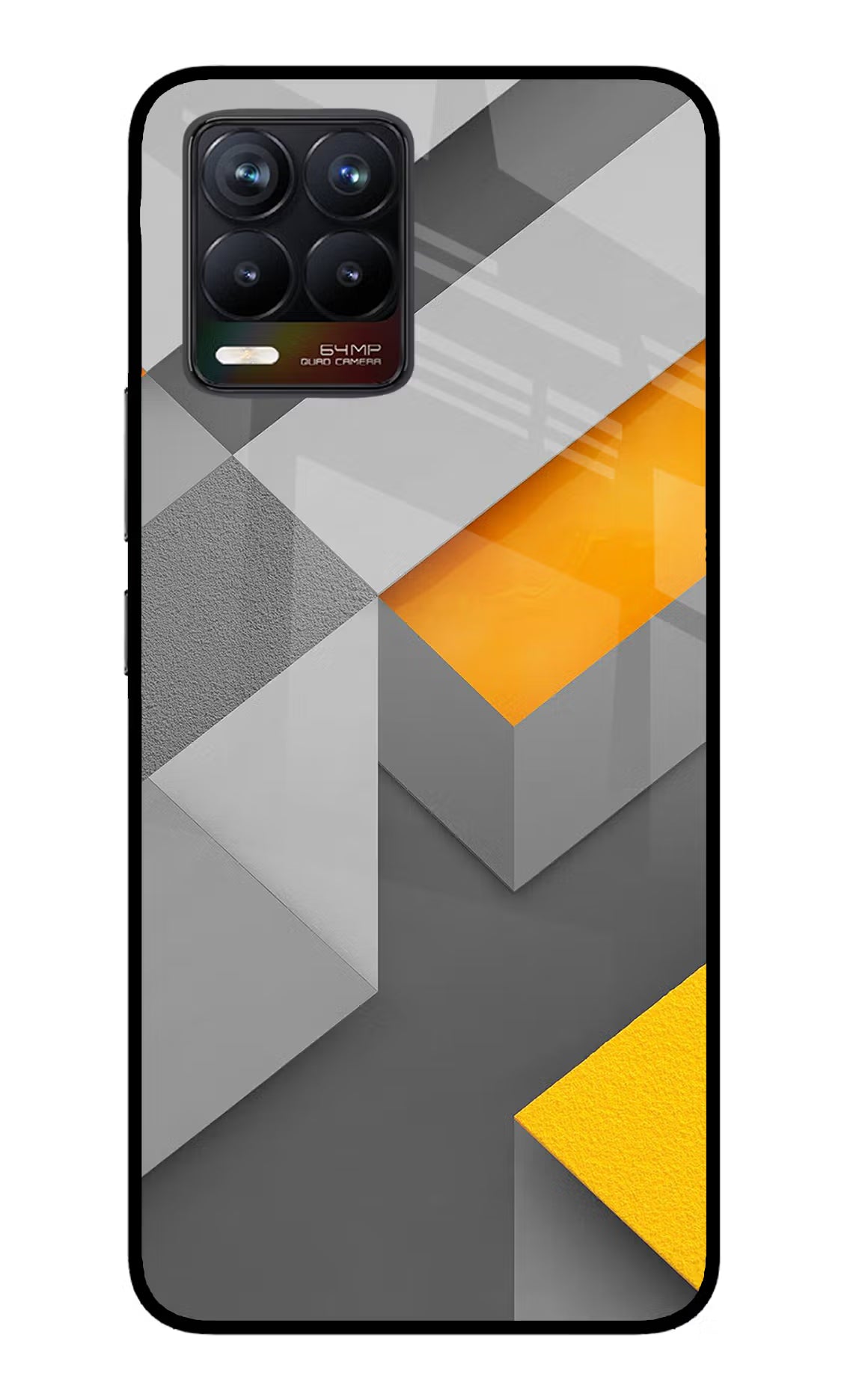Abstract Realme 8/8 Pro (not 5G) Glass Case Back Cover by Casekaro