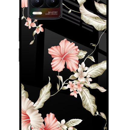 Flowers Realme 8/8 Pro (not 5G) Glass Case Back Cover by Casekaro