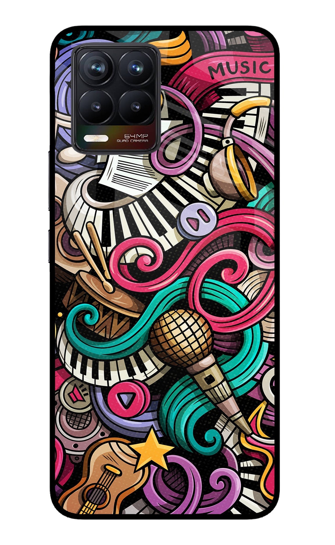 Music Abstract Realme 8/8 Pro (not 5G) Back Cover