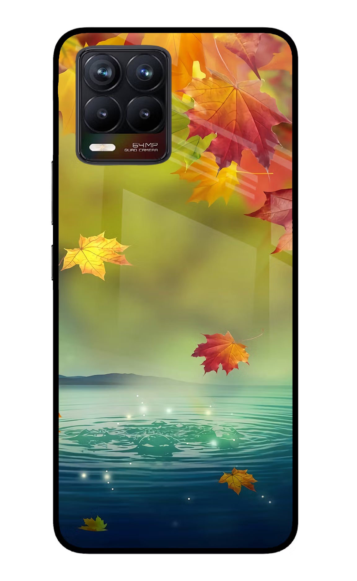 Flowers Realme 8/8 Pro (not 5G) Glass Case Back Cover by Casekaro