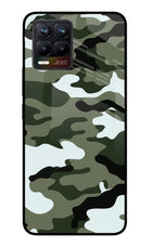 Camouflage Realme 8/8 Pro (not 5G) Glass Case Back Cover by Casekaro
