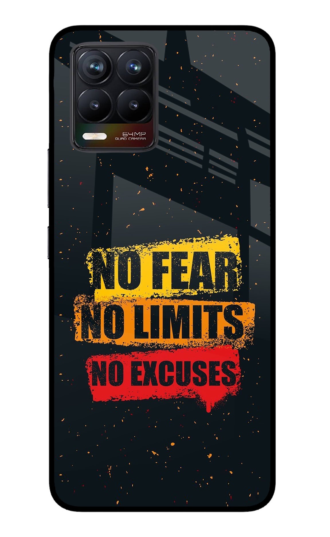 No Fear No Limits No Excuse Realme 8/8 Pro (not 5G) Back Cover