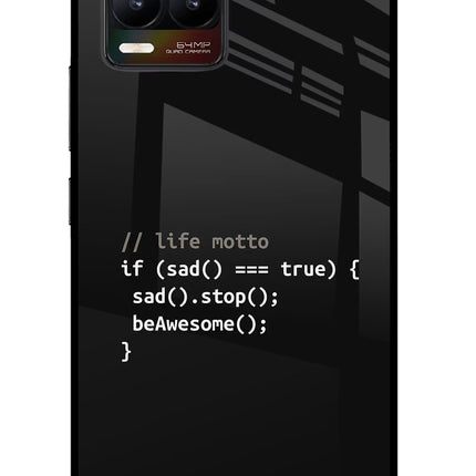 Life Motto Code Realme 8/8 Pro (not 5G) Glass Case