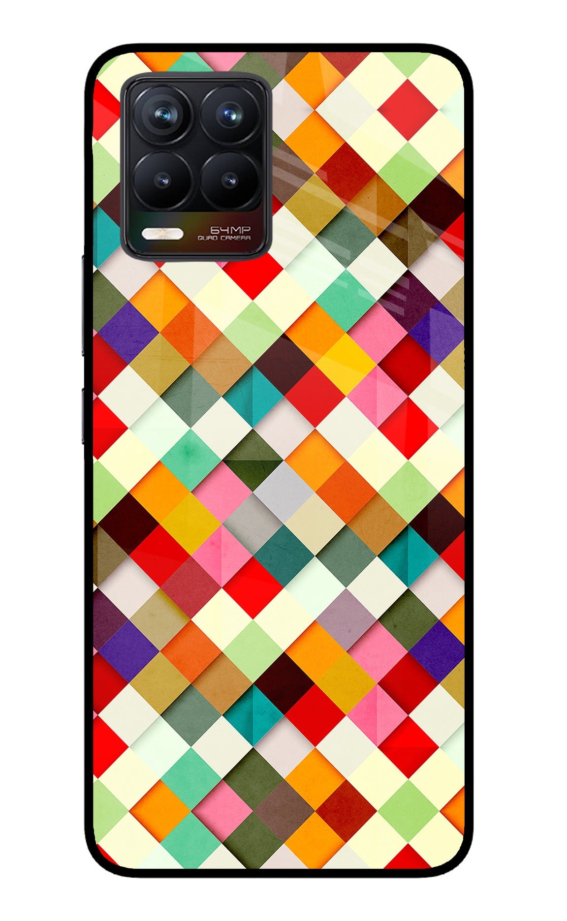 Geometric Abstract Colorful Realme 8/8 Pro (not 5G) Back Cover