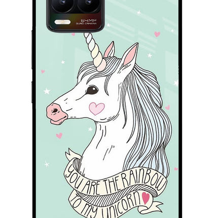 Unicorn Wallpaper Realme 8/8 Pro (not 5G) Glass Case Back Cover by Casekaro