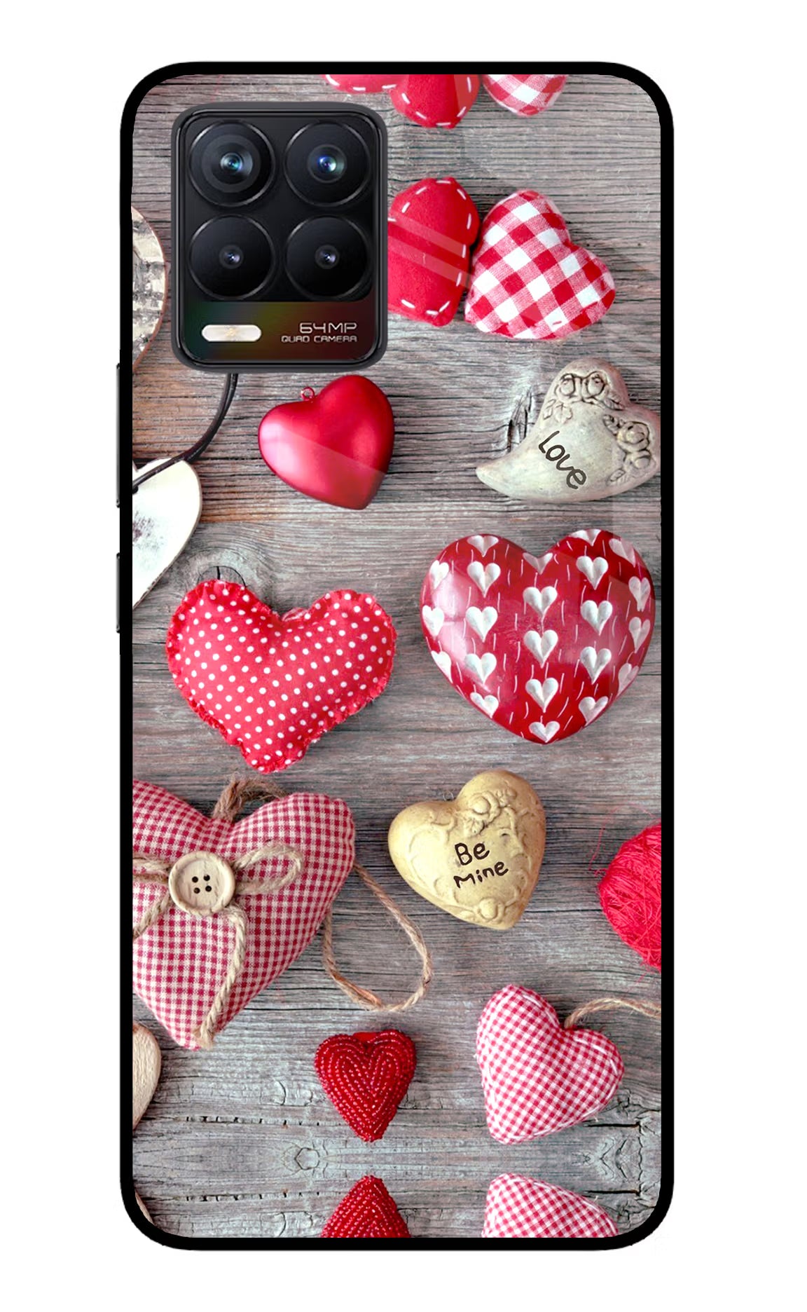 Love Wallpaper Realme 8/8 Pro (not 5G) Glass Case Back Cover by Casekaro