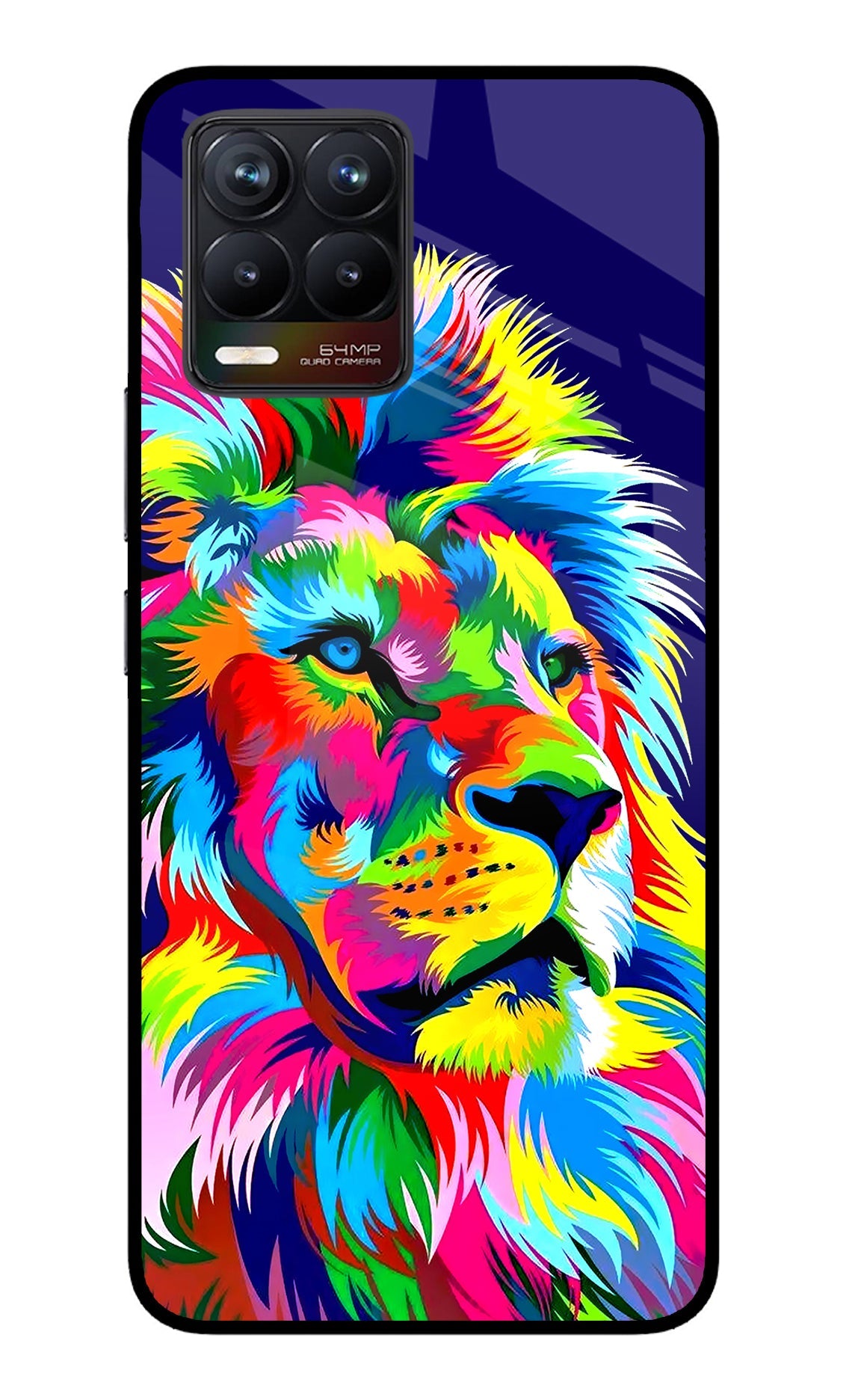 Vector Art Lion Realme 8/8 Pro (not 5G) Back Cover