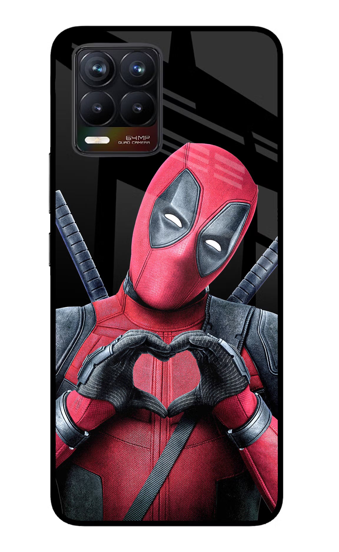 Deadpool Realme 8/8 Pro (not 5G) Glass Case Back Cover by Casekaro