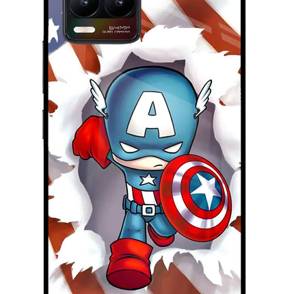 Captain America Realme 8/8 Pro (not 5G) Glass Case