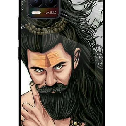 Mahadev Realme 8/8 Pro (not 5G) Glass Case Back Cover by Casekaro