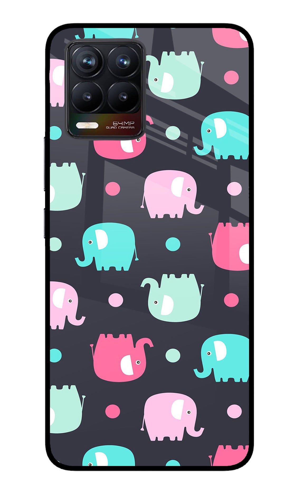 Elephants Realme 8/8 Pro (not 5G) Back Cover