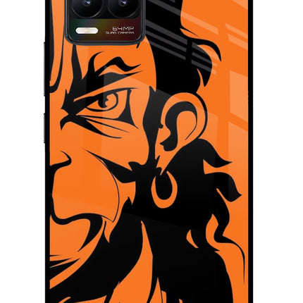 Hanuman Realme 8/8 Pro (not 5G) Glass Case Back Cover by Casekaro