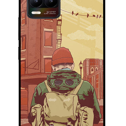 Adventurous Realme 8/8 Pro (not 5G) Glass Case Back Cover by Casekaro