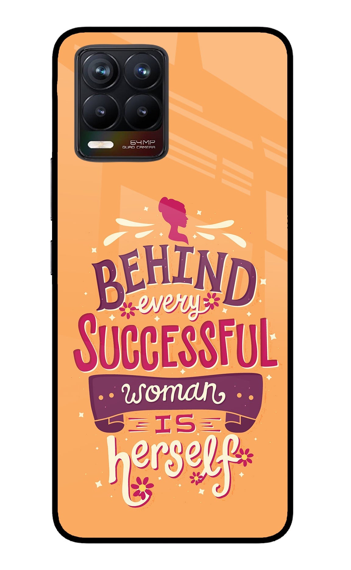 Behind Every Successful Woman There Is Herself Realme 8/8 Pro (not 5G) Back Cover