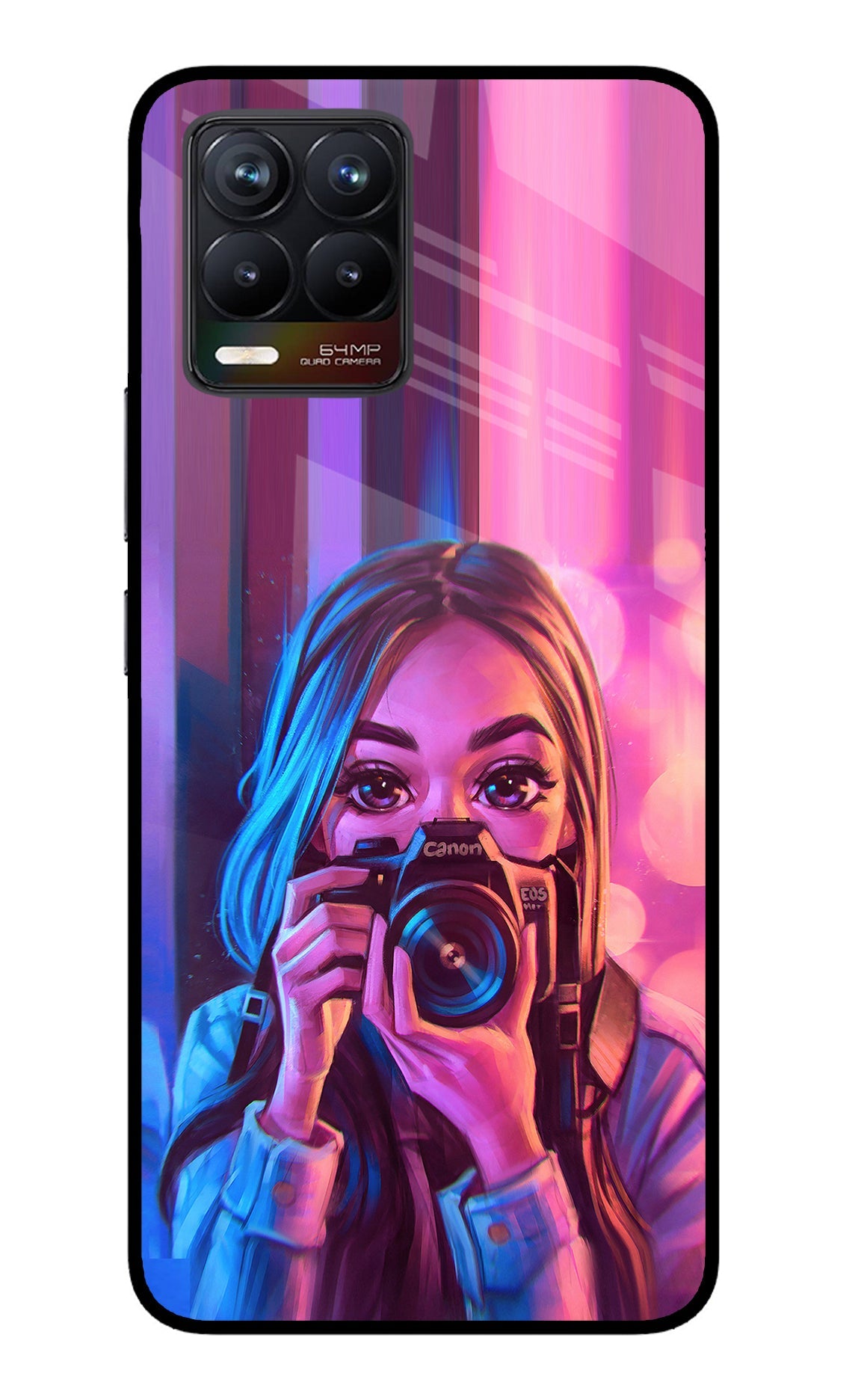 Girl Photographer Realme 8/8 Pro (not 5G) Back Cover