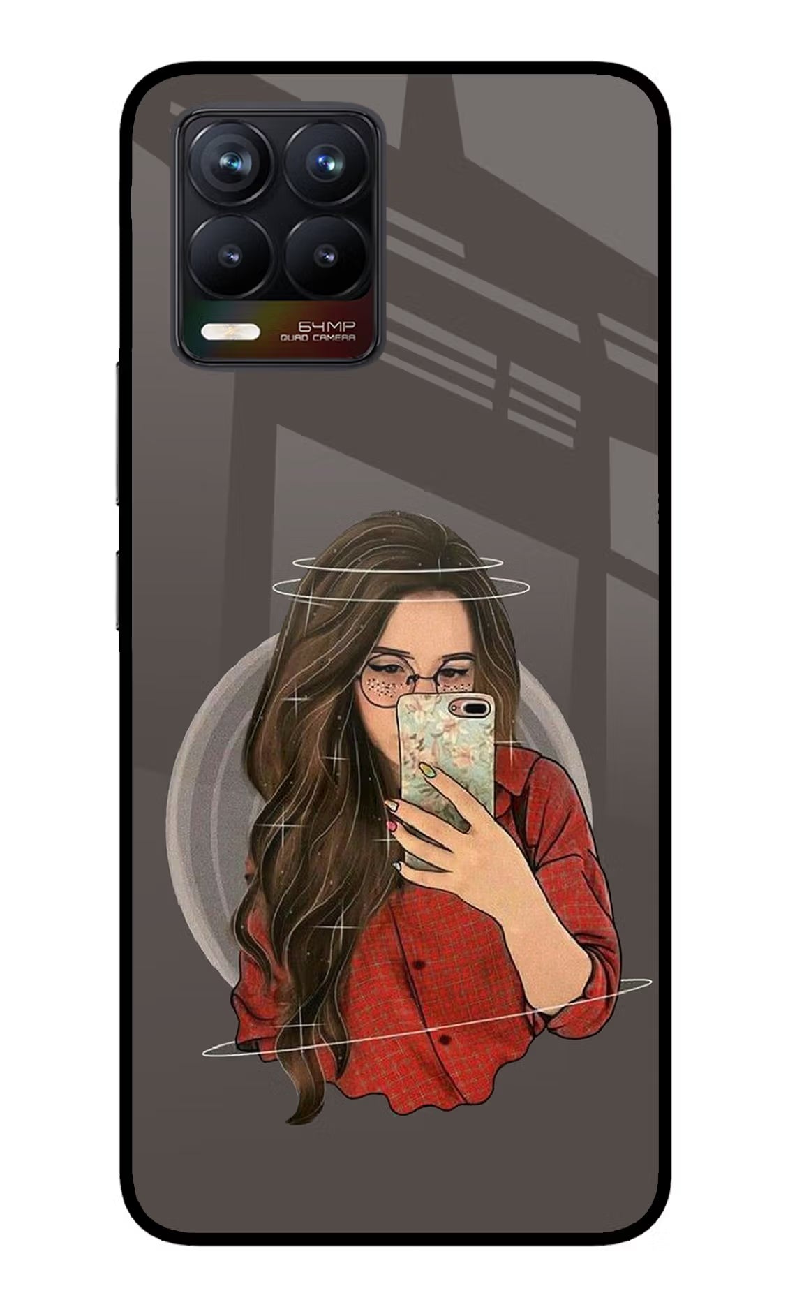 Selfie Queen Realme 8/8 Pro (not 5G) Glass Case Back Cover by Casekaro