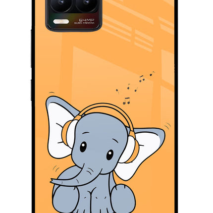 High On Music Realme 8/8 Pro (not 5G) Glass Case Back Cover by Casekaro