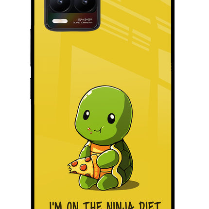 I'm on Ninja Diet Realme 8/8 Pro (not 5G) Glass Case Back Cover by Casekaro