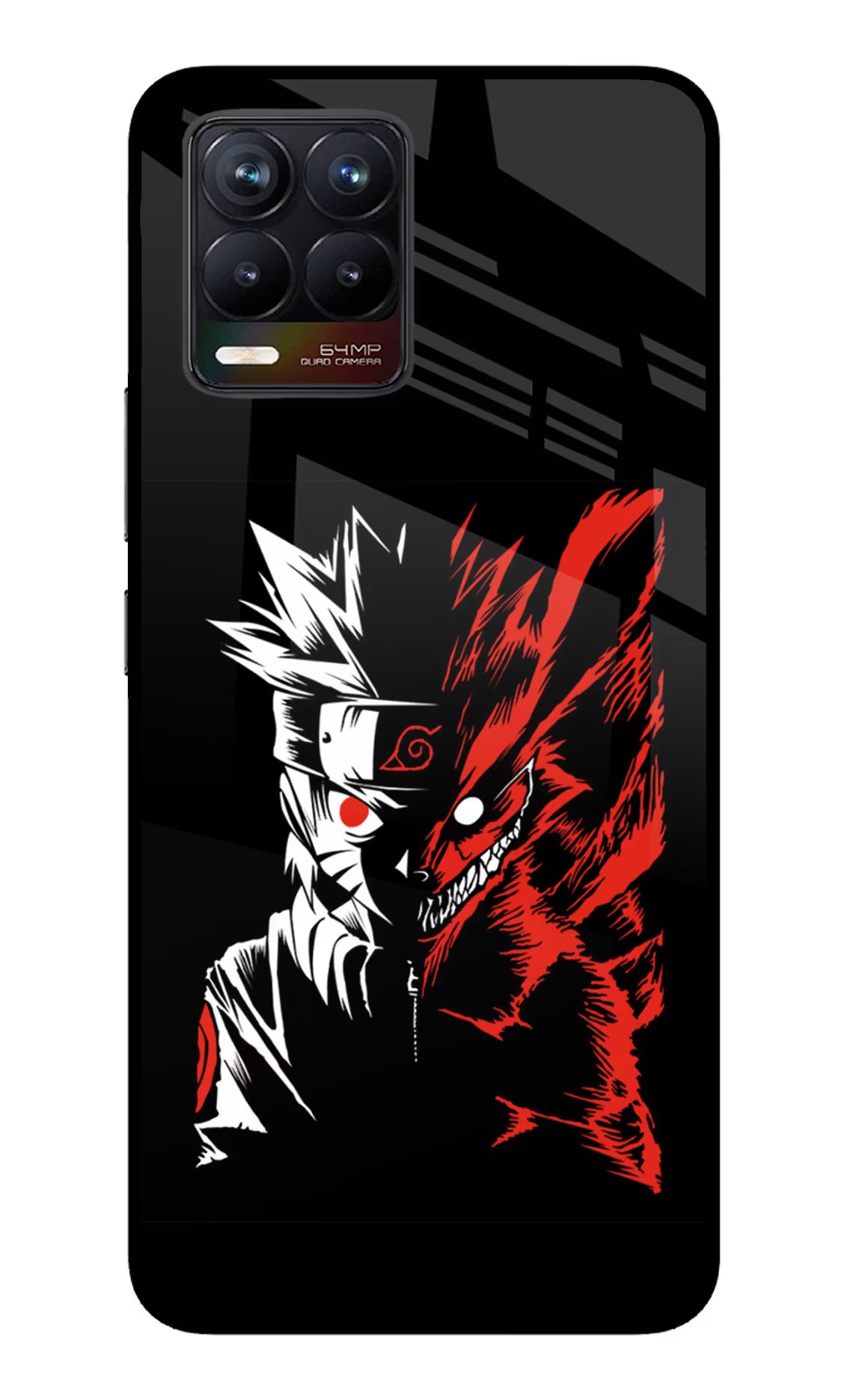 Naruto Two Face Realme 8/8 Pro (not 5G) Glass Case Back Cover by Casekaro