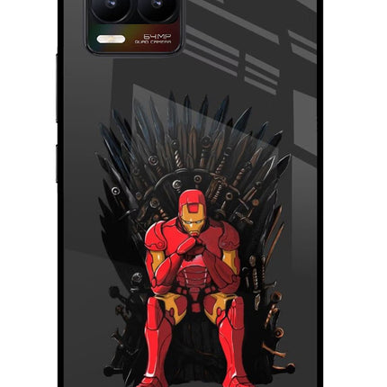 Ironman Throne Realme 8/8 Pro (not 5G) Glass Case Back Cover by Casekaro