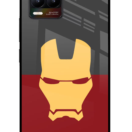 Ironman Realme 8/8 Pro (not 5G) Glass Case Back Cover by Casekaro