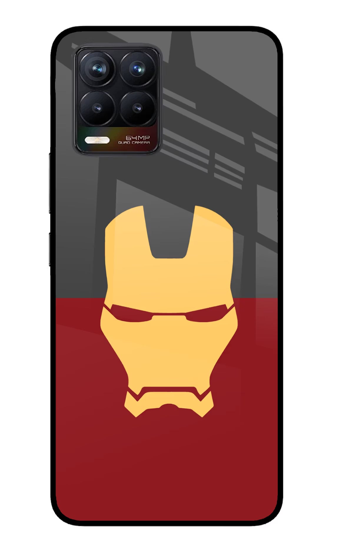 Ironman Realme 8/8 Pro (not 5G) Glass Case Back Cover by Casekaro