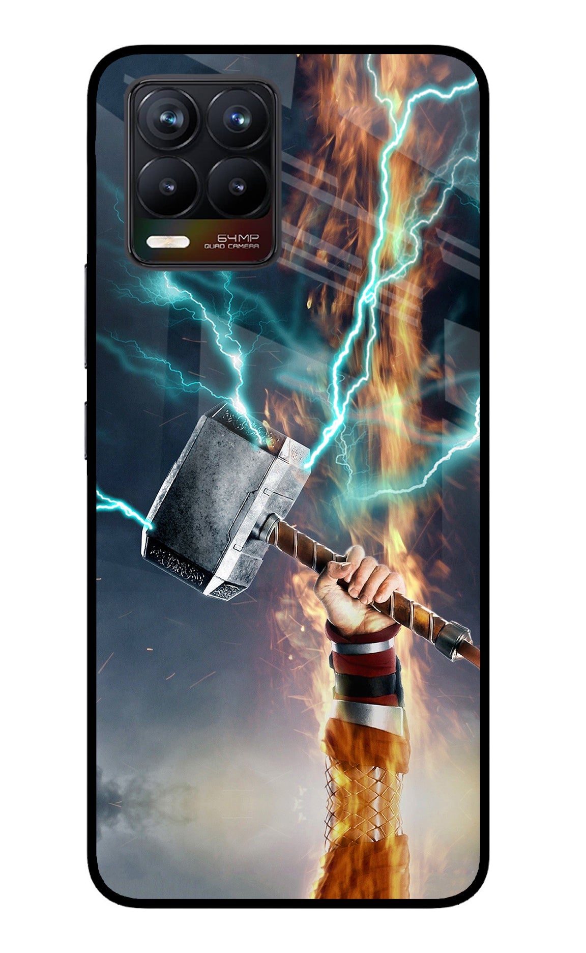 Thor Hammer Mjolnir Realme 8/8 Pro (not 5G) Glass Case