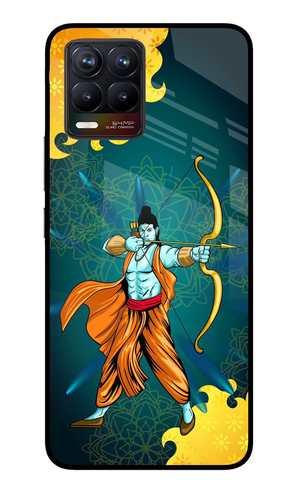 Lord Ram - 6 Realme 8/8 Pro (not 5G) Glass Case