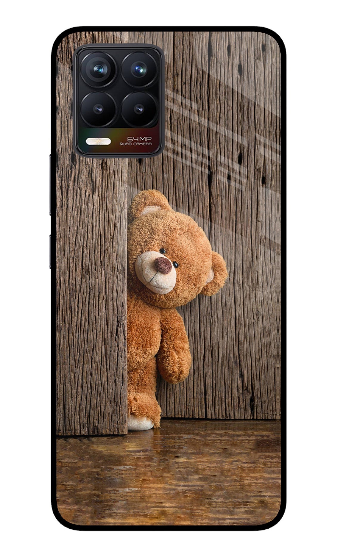 Teddy Wooden Realme 8/8 Pro (not 5G) Back Cover