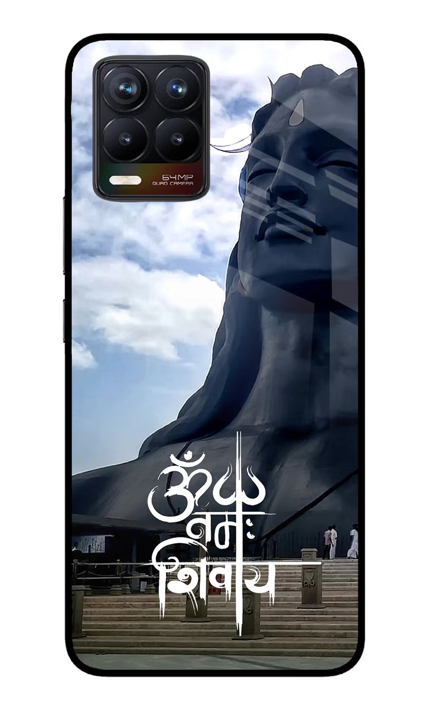 Om Namah Shivay Realme 8/8 Pro (not 5G) Back Cover, Glass case