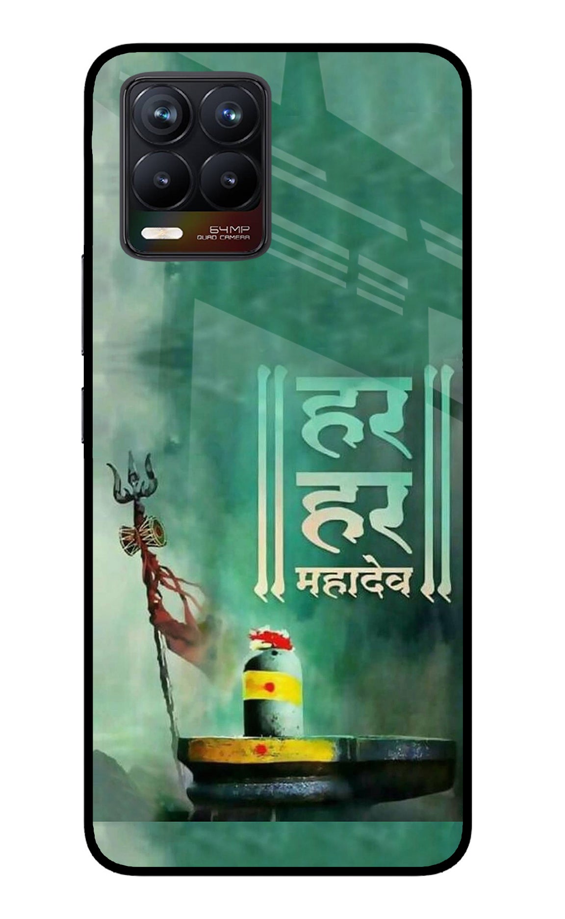 Har Har Mahadev Shivling Realme 8/8 Pro (not 5G) Glass Case