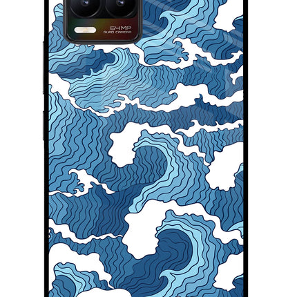 Blue Waves Realme 8/8 Pro (not 5G) Glass Case