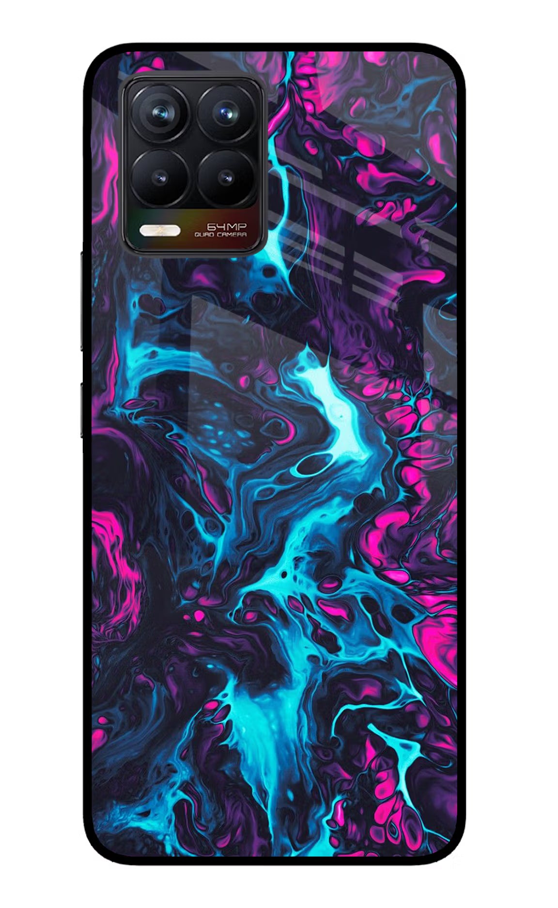 Abstract Realme 8/8 Pro (not 5G) Glass Case Back Cover by Casekaro