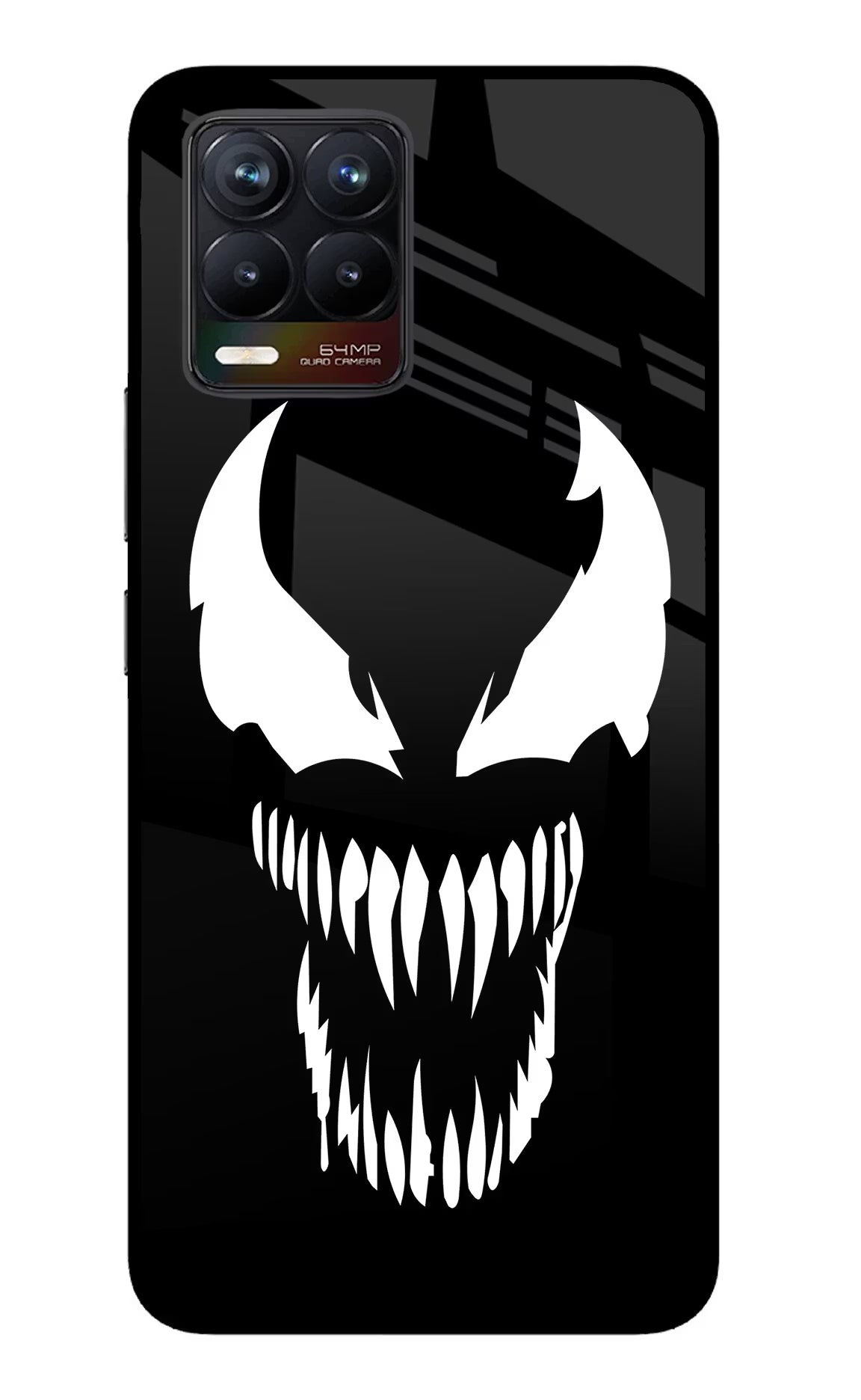 Venom Realme 8/8 Pro (not 5G) Glass Case Back Cover by Casekaro