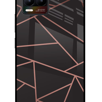 Geometric Pattern Realme 8/8 Pro (not 5G) Glass Case Back Cover by Casekaro