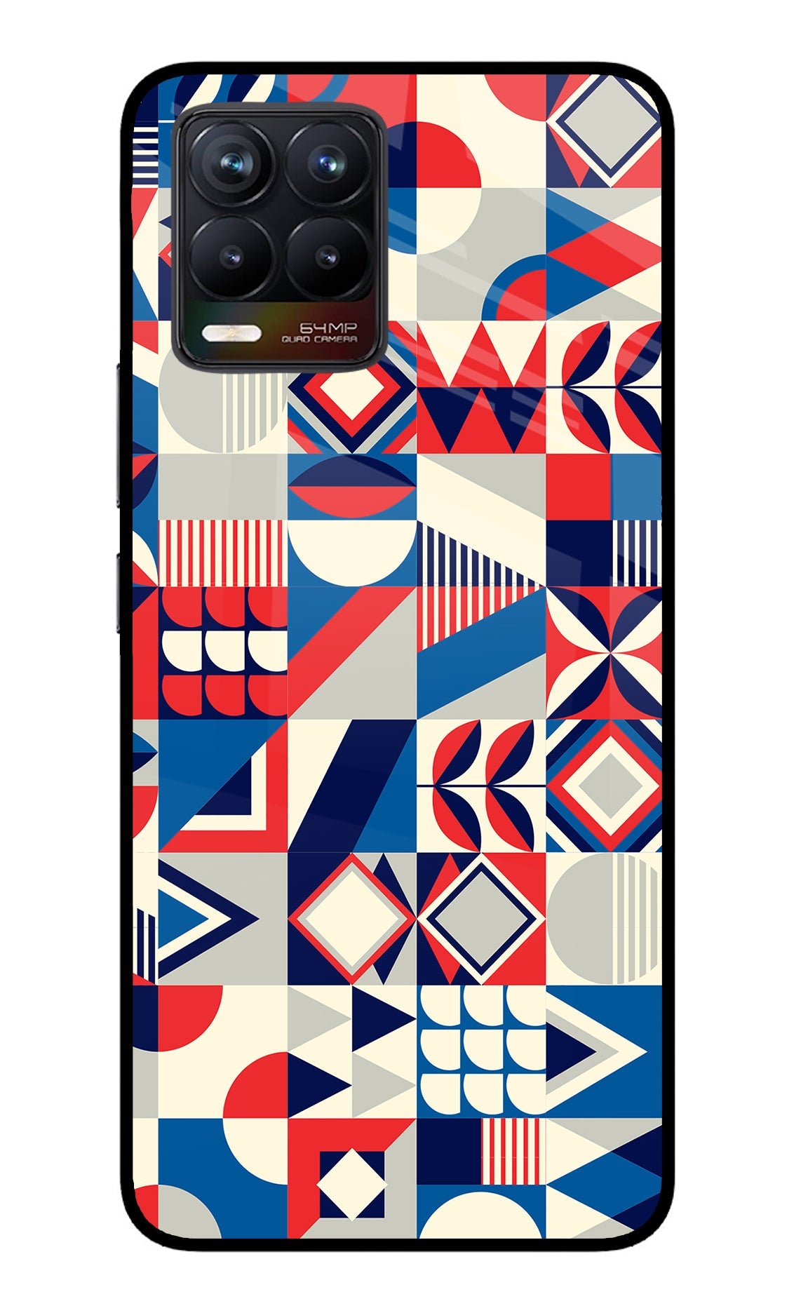 Colorful Pattern Realme 8/8 Pro (not 5G) Glass Case