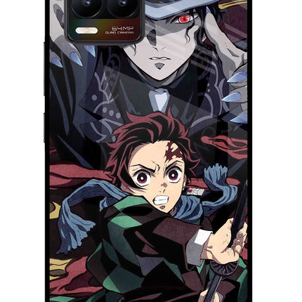 Demon Slayer Realme 8/8 Pro (not 5G) Glass Case Back Cover by Casekaro