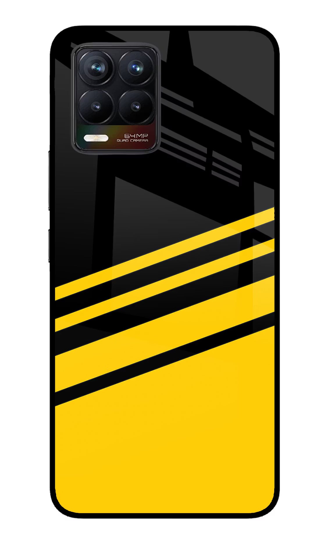 Yellow Shades Realme 8/8 Pro (not 5G) Glass Case Back Cover by Casekaro
