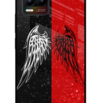 Wings Realme 8/8 Pro (not 5G) Glass Case Back Cover by Casekaro