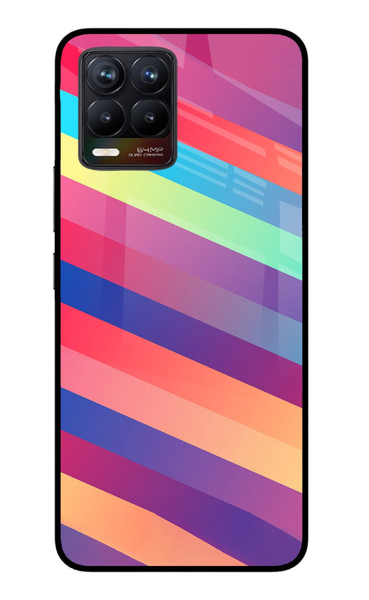 Stripes color Realme 8/8 Pro (not 5G) Glass Case