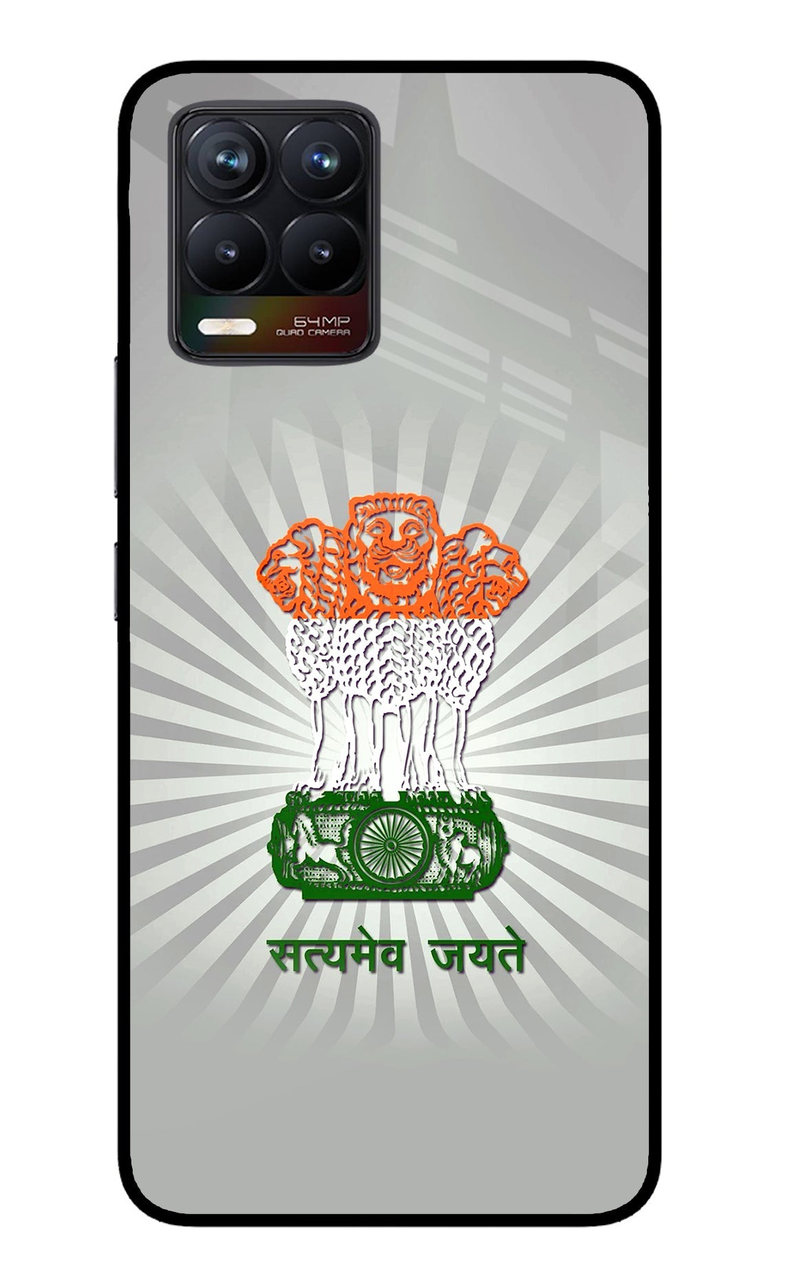 Satyamev Jayate Art Realme 8/8 Pro (not 5G) Glass Case