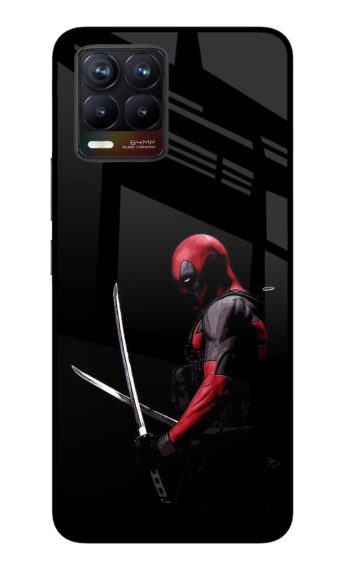 Deadpool Realme 8/8 Pro (not 5G) Glass Case Back Cover by Casekaro