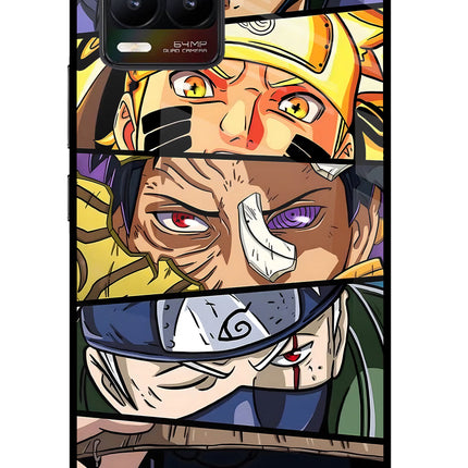 Naruto Character Realme 8/8 Pro (not 5G) Glass Case Back Cover by Casekaro