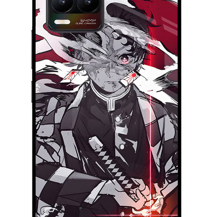 Demon Slayer Realme 8/8 Pro (not 5G) Glass Case Back Cover by Casekaro