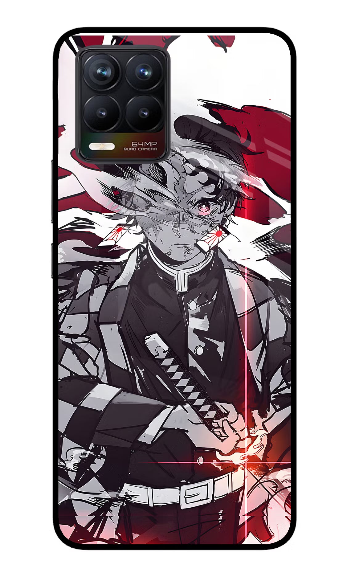 Demon Slayer Realme 8/8 Pro (not 5G) Glass Case Back Cover by Casekaro