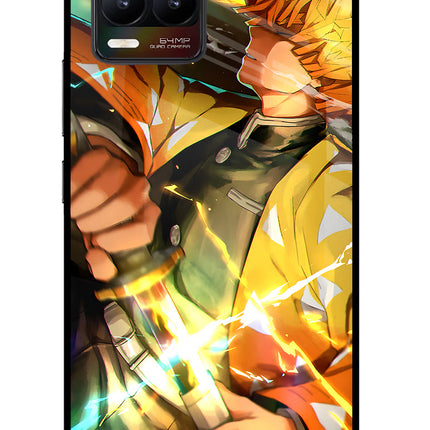 Demon Slayer Realme 8/8 Pro (not 5G) Glass Case Back Cover by Casekaro