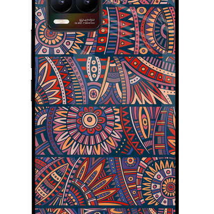 African Culture Design Realme 8/8 Pro (not 5G) Glass Case Back Cover by Casekaro