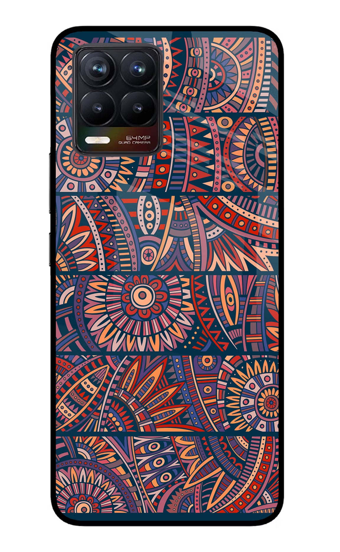 African Culture Design Realme 8/8 Pro (not 5G) Glass Case Back Cover by Casekaro