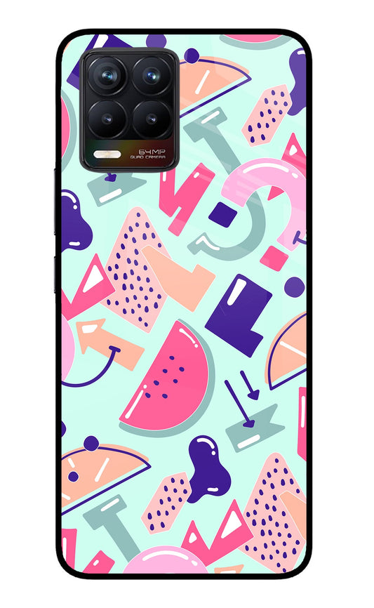 Doodle Pattern Realme 8/8 Pro (not 5G) Glass Case