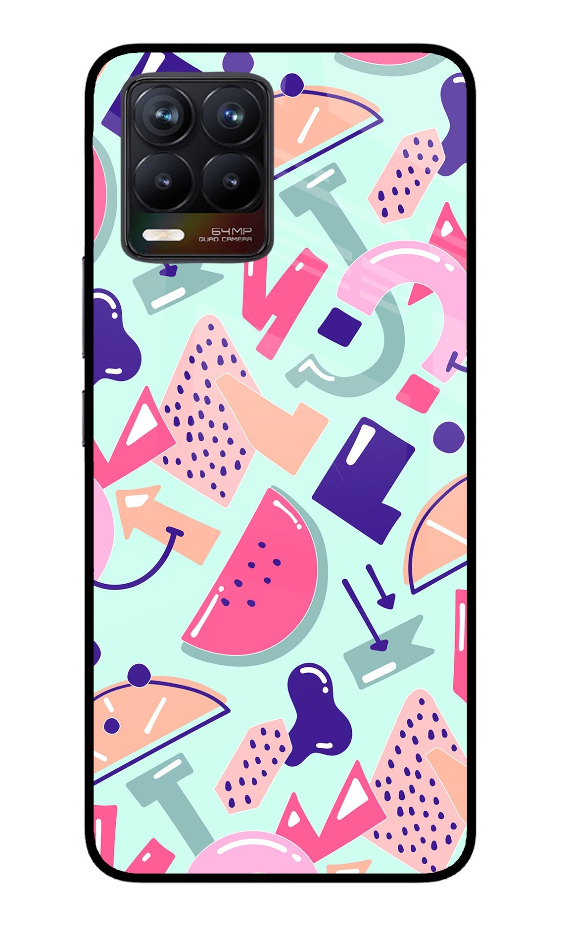 Doodle Pattern Realme 8/8 Pro (not 5G) Back Cover